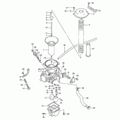 Схема вузла: Карбюратор (Rear: e18) для Suzuki VS800 Intruder 800