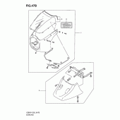 Схема вузла: Облицювальні елементи (Optional, model k1/k2/k3) для Suzuki VZ800 Marauder