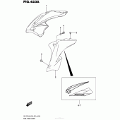 Схема вузла: Накладка паливного бака Suzuki DR-Z70