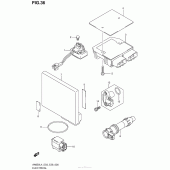 Схема вузла: Електроустаткування (An650Zl4 E28) для Suzuki AN650 Burgman (EU analogue of SkyWave)