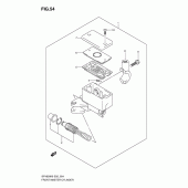 Схема узла: Передний тормозной цилиндр для Suzuki SFV650 Gladius