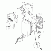Схема вузла: Бічні панелі для Suzuki LS650 Savage