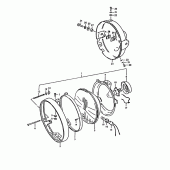 Схема вузла: Фара (E4) для Suzuki GS1000