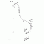 Схема вузла: Передній гальмівний шланг Suzuki DR650 DR650R