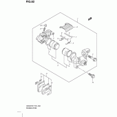 Схема узла: Задний тормозной суппорт для Suzuki GS500