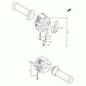 Схема узла: Пульт управления рулевой (Model k) для Suzuki GS500