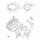 Схема вузла: Кришки картера для Suzuki VL800 Intruder Volusia
