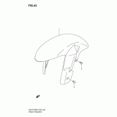 Схема вузла: Переднє крило для Suzuki GSX-R1000