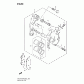 Схема узла: Передний тормозной суппорт для Suzuki DR-Z400 DR-Z400SM