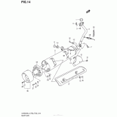 Схема вузла: Вихлопна система для Suzuki UH200 Burgman