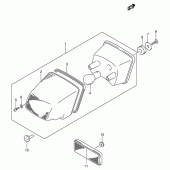 Схема узла: Задний фонарь (Стоп-сигнал) для Suzuki DR-Z400 DR-Z400S
