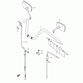 Схема вузла: Кермо & Тросики (Model k4) для Suzuki VS1400 Intruder 1400
