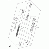 Схема вузла: Передня вилка для Suzuki VL125 Intruder LC