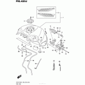 Схема вузла: Паливний бак (Gsx-R1000Al7 E28) (Ysf) для Suzuki GSX-R1000