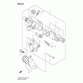 Схема вузла: Передні гальмівні супорти для Suzuki VL800 Boulevard C50T
