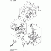 Схема узла: Воздушный фильтр для Suzuki VL1500 Boulevard C90T