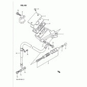 Схема вузла: Головний циліндр зчеплення для Suzuki GSX-R1100