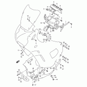 Схема узла: Крепления обтекателей для Suzuki GSX600 Katana