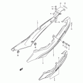 Схема вузла: Бічні панелі (Model k/l) для Suzuki GS500