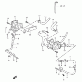 Схема вузла: Система індукції повітря (E18, e39 f.no.vs52a-100507) для Suzuki VS800 Intruder 800