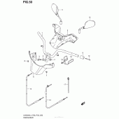 Схема вузла: Кермо & Тросики (Uh200Al4 P33) для Suzuki UH200 Burgman