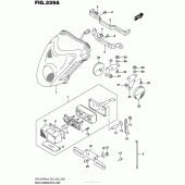 Схема узла: Задний фонарь (Стоп-сигнал) (Gsx1300Ral6 E03) для Suzuki GSX1300 Hayabusa