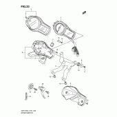Схема вузла: Спідометр (Gsf1250l1 e21) для Suzuki GSF1250 Bandit