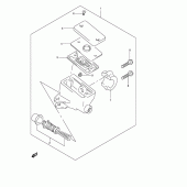 Схема вузла: Передній гальмівний циліндр (See note) для Suzuki GSF600 Bandit S