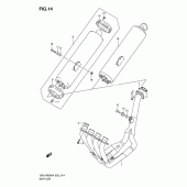 Схема вузла: Вихлопна система для Suzuki GSX-R600