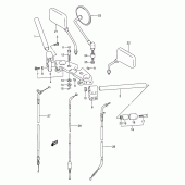 Схема вузла: Кермо & Тросики (Model l/m/n/p) для Suzuki GS500