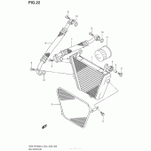Схема вузла: Олійний охолоджувач для Suzuki GSX-R1000