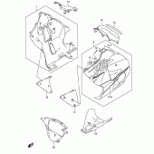 Схема узла: Нижний обтекатель (Model k5) для Suzuki GSX1300 Hayabusa