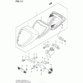 Схема узла: Задний фонарь (Стоп-сигнал) (Vl1500Bl4 E03) для Suzuki VL1500 Boulevard C90 B.O.S.S