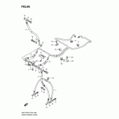 Схема вузла: Передній гальмівний шланг (Gsf1250al0) для Suzuki GSF1250 Bandit
