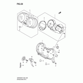 Схема узла: Спидометр для Suzuki GSF650 Bandit S