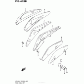 Схема вузла: Задній кронштейн (Vzr1800Bzl7 E03) для Suzuki VZR1800 Boulevard M109R BOSS