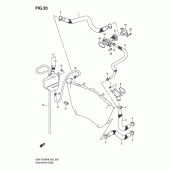 Схема вузла: Патрубок системи охолодження для Suzuki GSX-R750