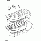 Схема узла: Сиденье (Model t,  model x :  e22,  e25) для Suzuki GS1000