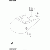 Схема узла: Накладка топливного бака для Suzuki VZ1500 Boulevard M90