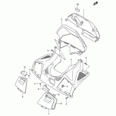 Схема вузла: Приладова панель (Model k3/k4) для Suzuki AN650 Burgman (EU analogue of SkyWave)