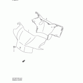 Схема вузла: Накладка керма Suzuki UC125 Epicuro