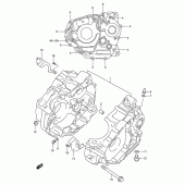 Схема вузла: Картер двигуна для Suzuki DR-Z250