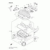Схема узла: Воздушный фильтр для Suzuki GSX-R750