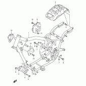 Схема вузла: Рама для Suzuki VL250 Intruder LC