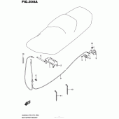 Схема вузла: Замок сидіння для Suzuki AN400 Burgman (EU analogue of SkyWave)