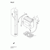 Схема вузла: Акумулятор для Suzuki VZ1500 Intruder M1500