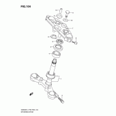Схема вузла: Рульова траверса (Gs500fh p3) для Suzuki GS500