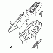 Схема вузла: Бічні панелі (Dr350shn/shp/shr) для Suzuki DR350