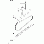 Схема узла: Цепь ГРМ & Натяжитель для Suzuki UH125 Burgman