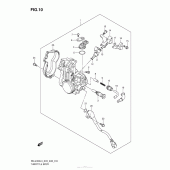 Схема узла: Дроссельная заслонка для Suzuki RM-Z450